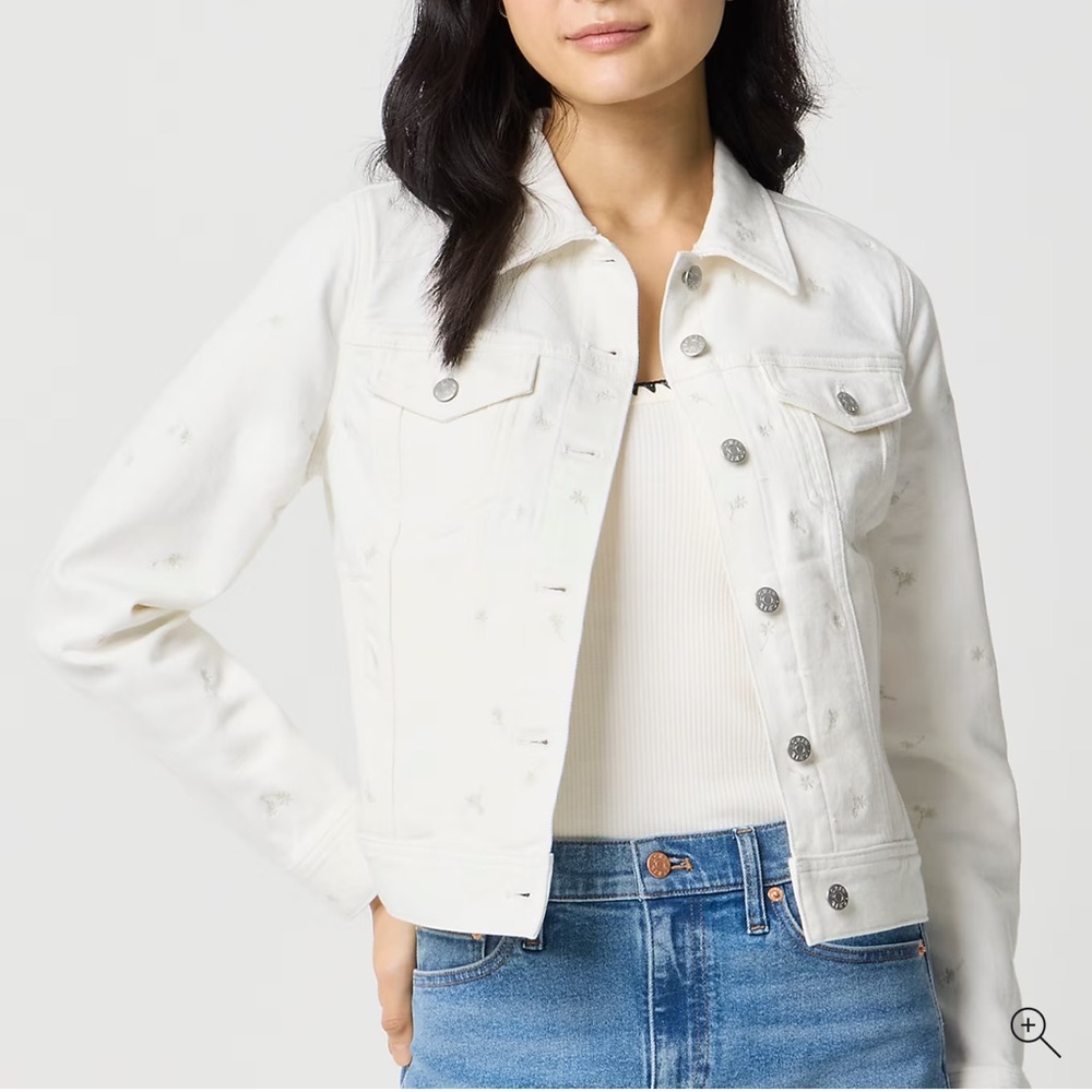J Crew Embroidered classic denim jacket size 3x new NWT